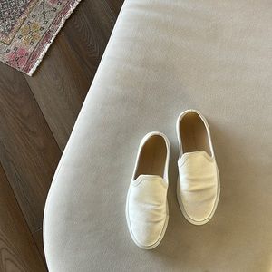 Jenni Kanye Canvas + Leather Slides